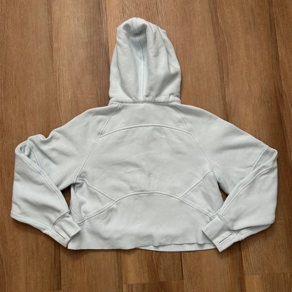 Lululemon Scuba Oversized Half Zip Hoodie Sheer Blue XS/S preppy athletic - Picture 3 of 7